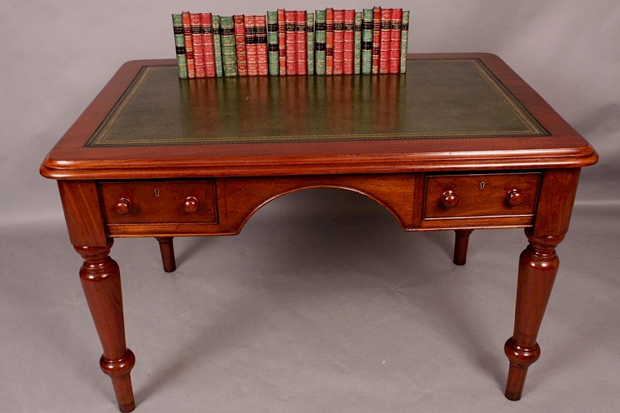 Good Victorian Mahogany Library Table