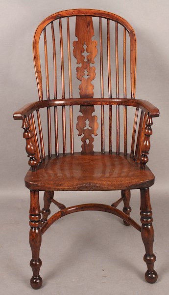 Fine Yew Wood Windsor High Back" Worksop"Chair