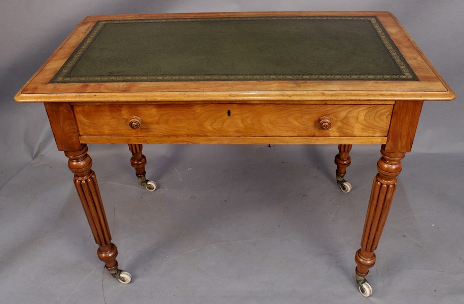 Satin Walnut Library Table