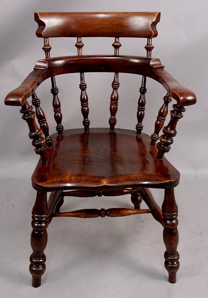 Rare Set of 16 Captains Armchairs