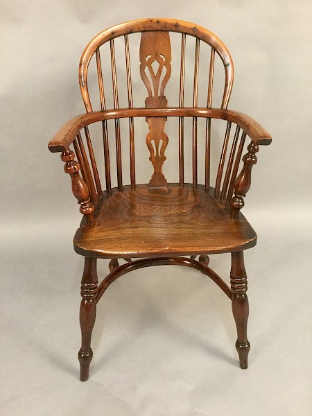 Fine Yew Wood Windsor Chair Rockley Maker