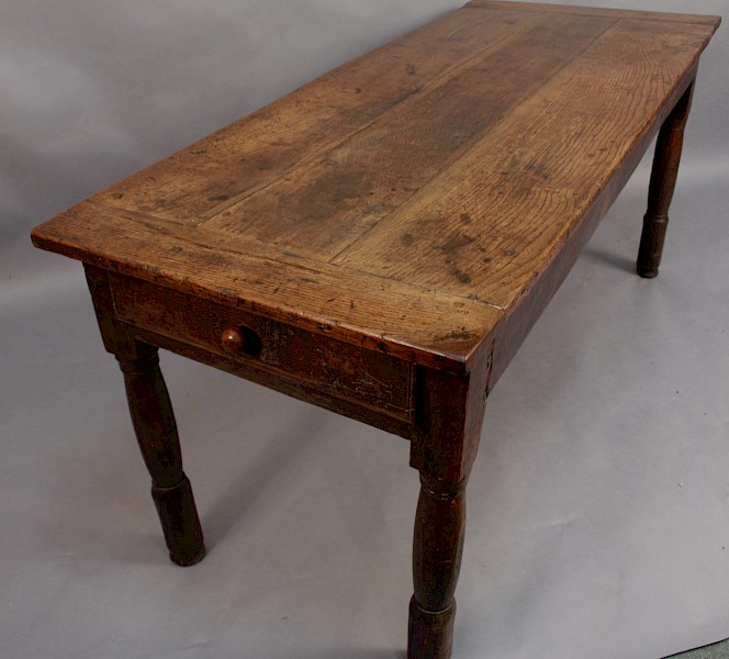 Georgian Oak Farmhouse Dining Table super Colour