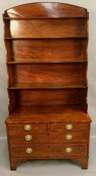 Georgian waterfall Bookcase