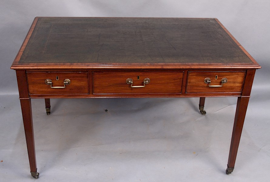Georgian Mahogany Library Table