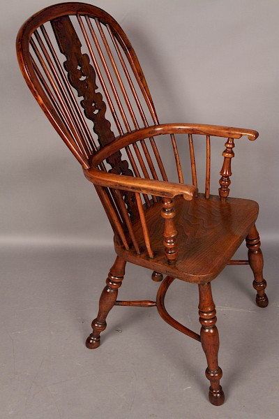 Rare Yew Wood Windsor Chair Spencer Retford Worksop