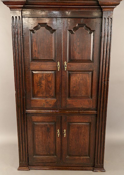 Georgian Full Height Corner Cupboard in Oak
