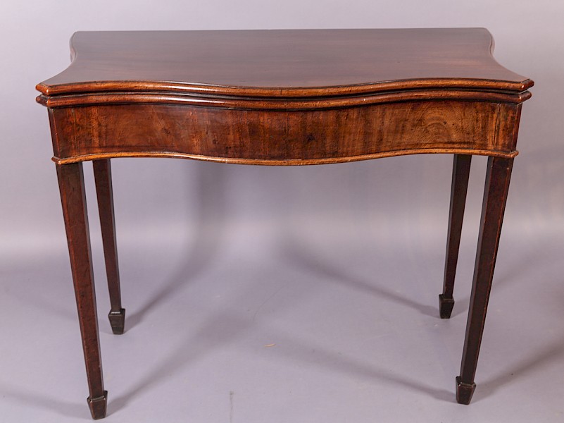 George III Serpentine Tea Table