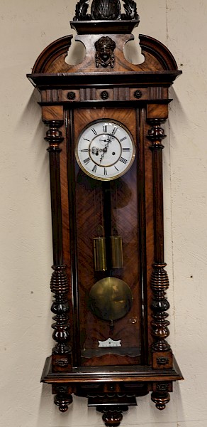 8 Day Vienna weight driven Wall Clock