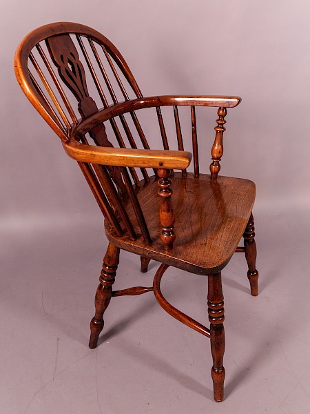 Yew wood Low Windsr Chair Nottinghamshire
