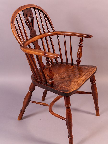 Rare Yew Wood Windsor Chair Nicholson Rockley