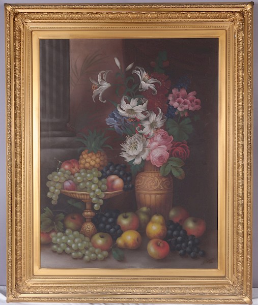 Fine Oil on Canvas by Edwin Steele still life