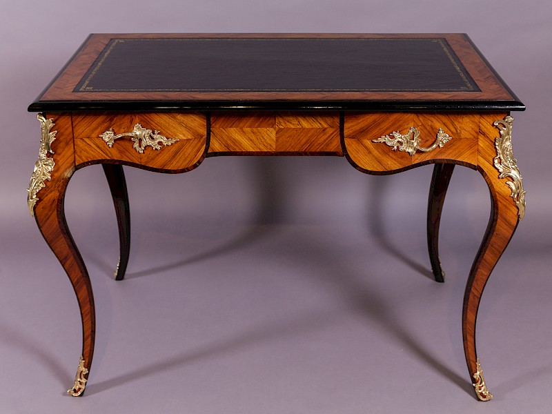 Superb French Bureau Plat King wood