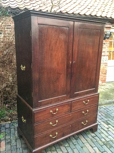 A George II Mahogany Clothes Press