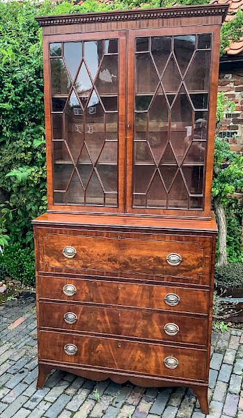 A George III Secretaire Bookcase