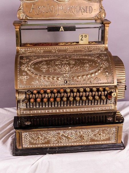 A National Cash Register Brass Till Victorian