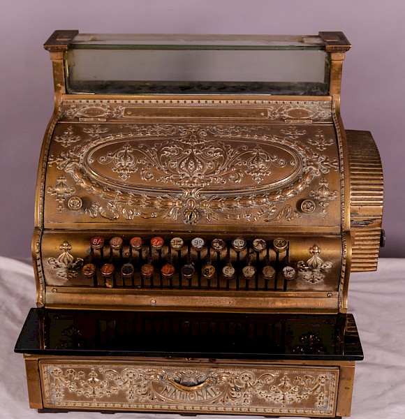 A National Cash Register Brass Till Victorian