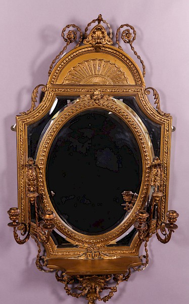 Victorian Girandole Mirror