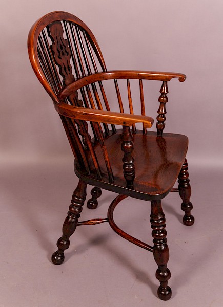 Good Yew Wood Windsor Chair Allsop Worksop