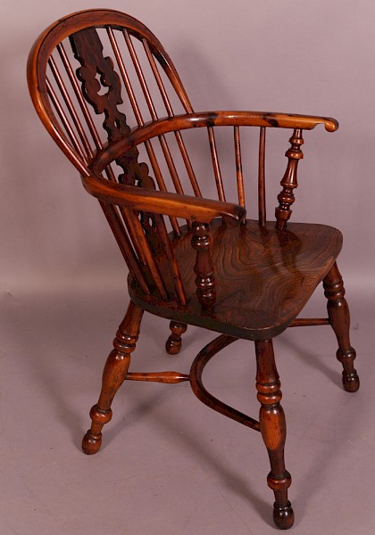Very Good Yew Wood Windsor Chair Allsop Worksop