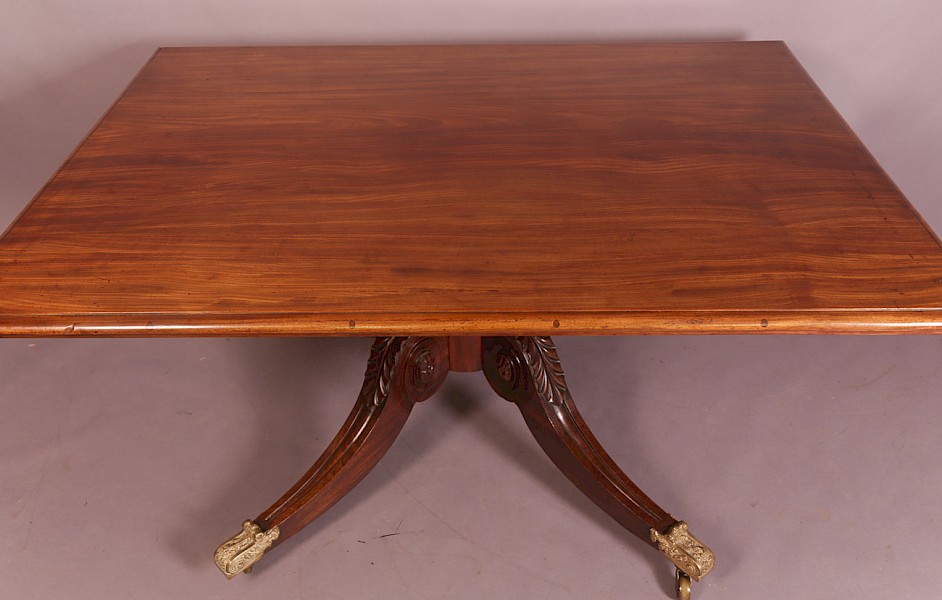 Very Large Breakfast Dining Table Mahogany Georgian