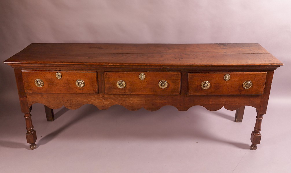 A Georgian Oak Serving Dresser c 1740