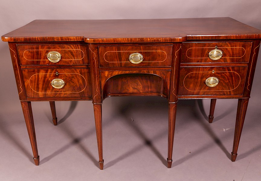 Georgian Mahogany Sideboard Inlaid