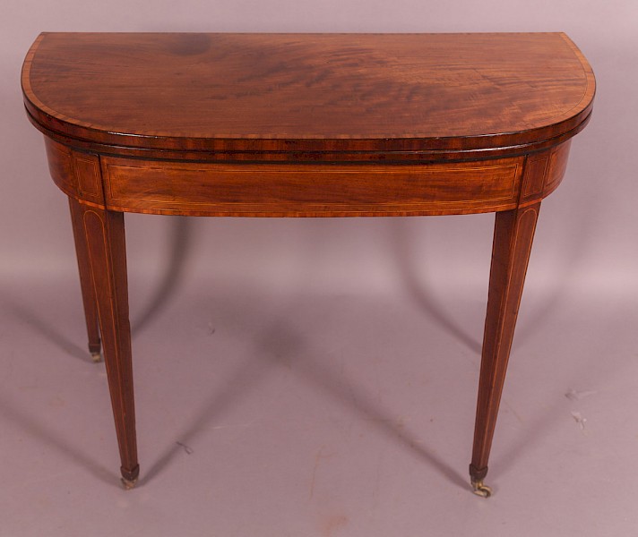 An 18th century Games Table in Mahogany