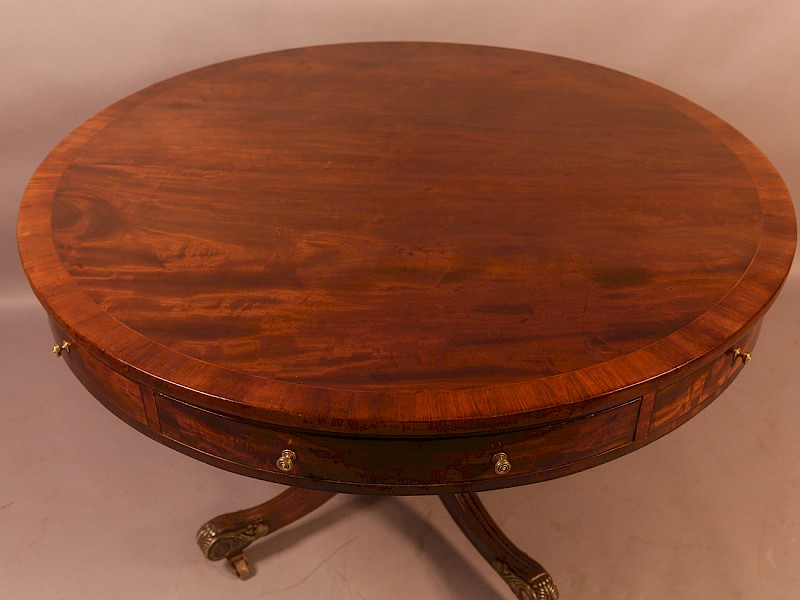 Georgian Drum Table in Mahogany