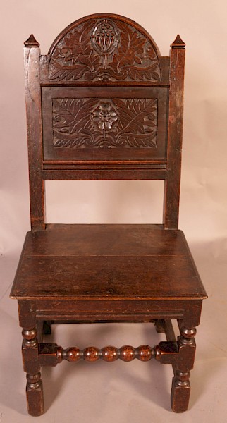 17th century Back Stool