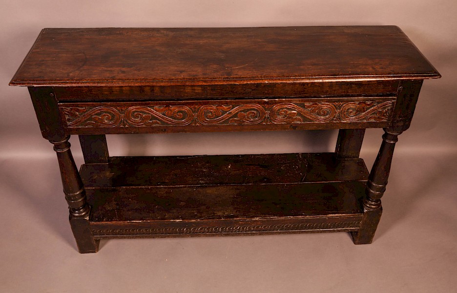 A 17th Century Serving Side Table Oak