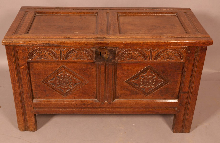 A 17th century Oak Coffer