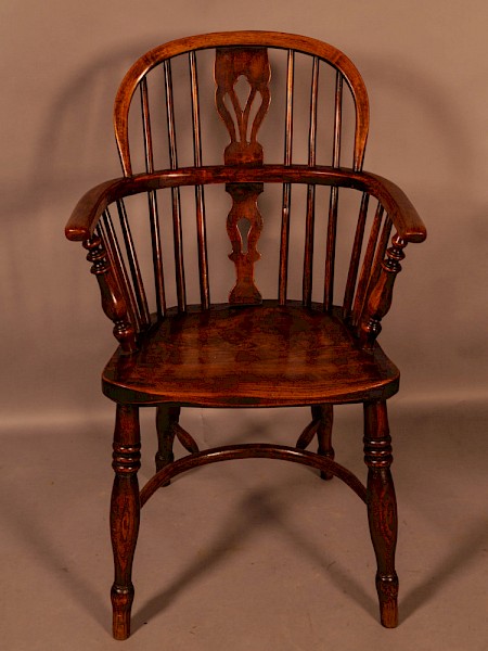 Low Windsor Chair stamped Fred Walker
