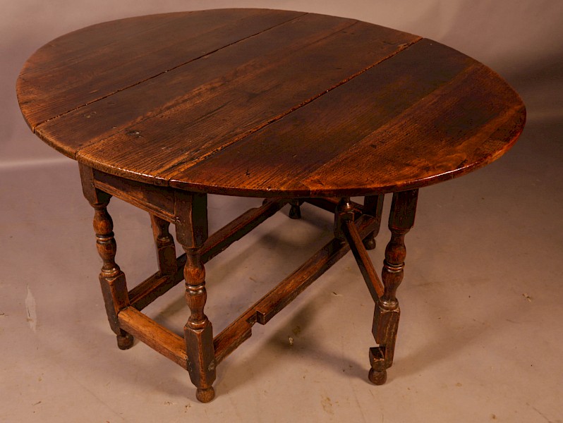 A 17th Century Gate Leg Dining Table c 1680