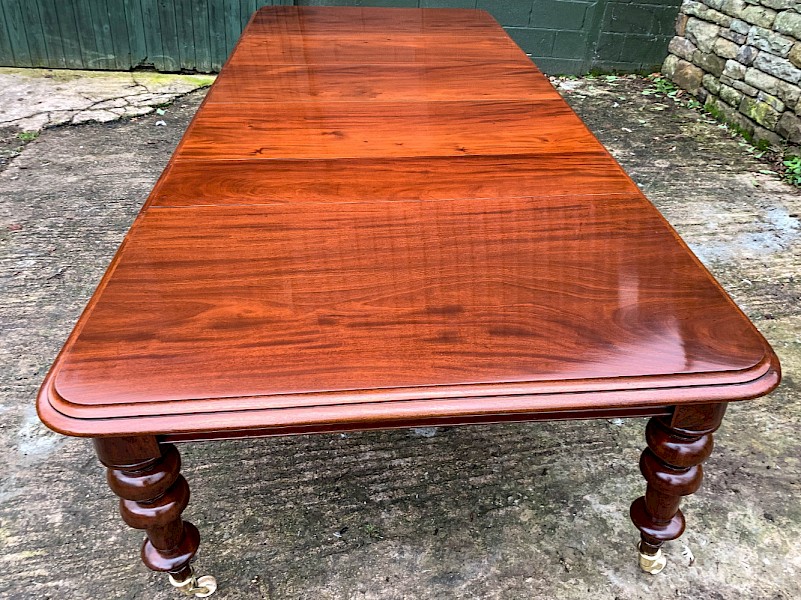 Very Large Victorian Mahogany Extending Dining Table