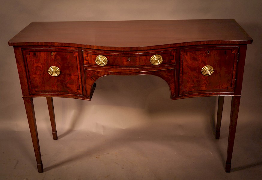 A Georgian Mahogany Sideboard c 1820