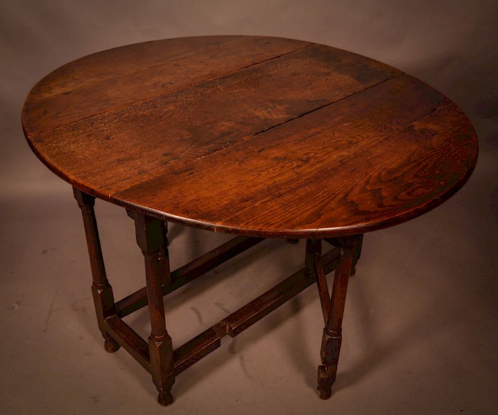 A 17th century Gate Leg Dining Table