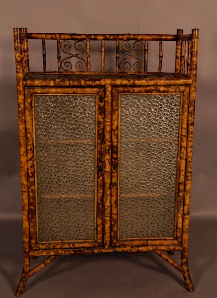 A Very Good Victorian Bamboo Cabinet