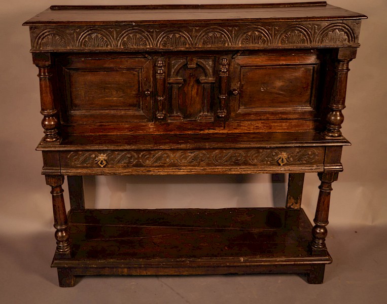 A 17th century Buffet court Cupboard