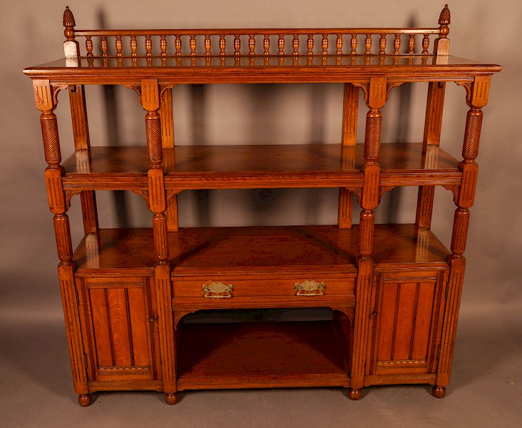 A Good Victorian Buffet or Serving Sideboard