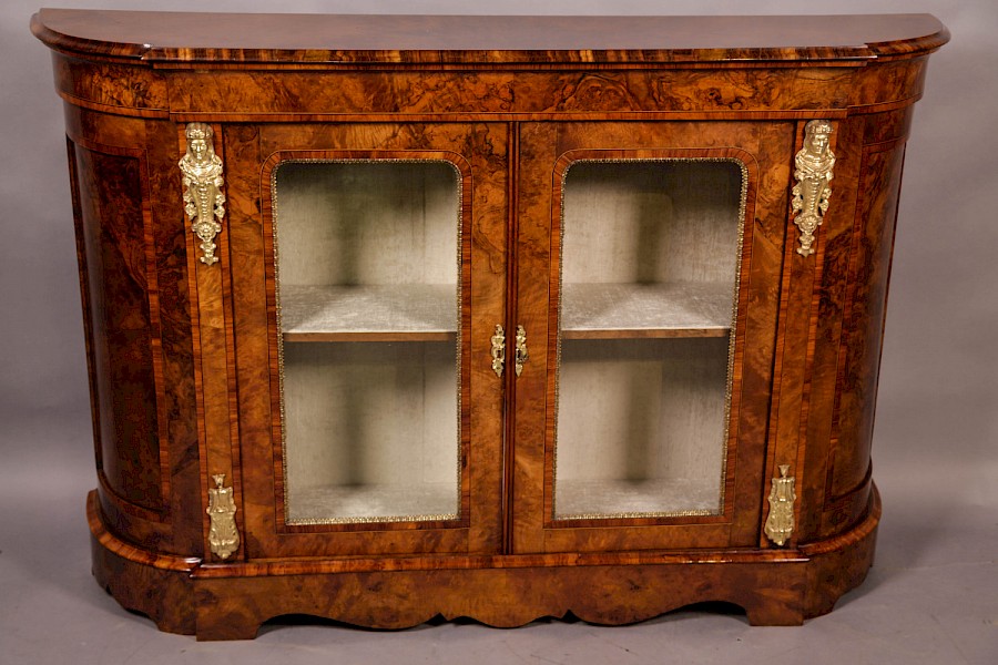 A Super Quality Burr Walnut Credenza