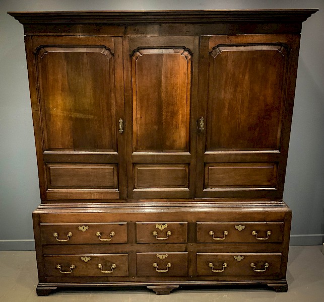 An 18th century Oak Livery Cupboard