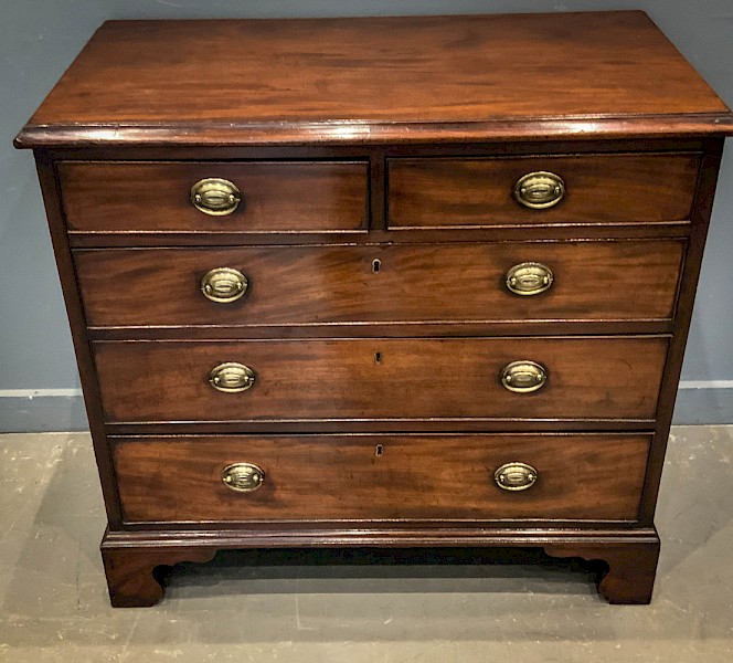 A Georgian Mahogany Chest of Drawers