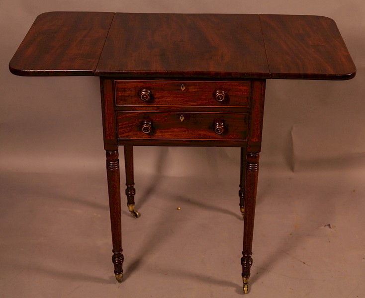 A 19th century Pembroke Sewing Table