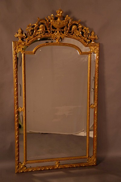 A Good Victorian Pier Mirror