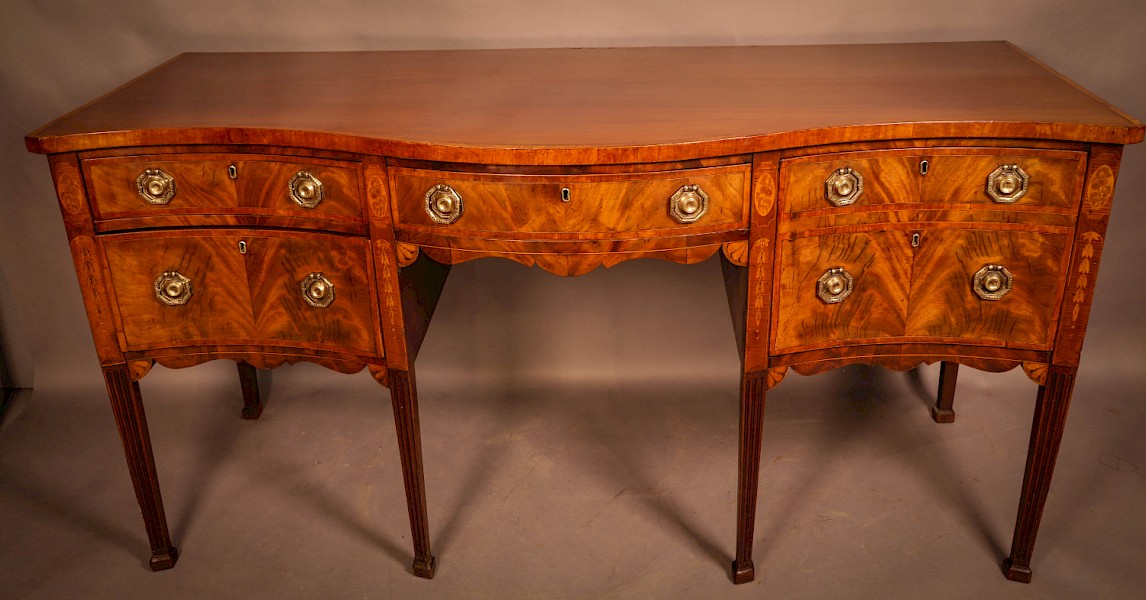 A Georgian Mahogany Sideboard with Inlay c 1760
