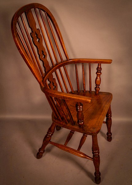 An Ash and Elm High Back Windsor Chair