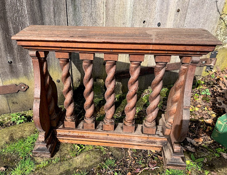 An Oak Alter rail from York Minster