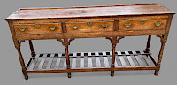 A Georgian oak serving dresser